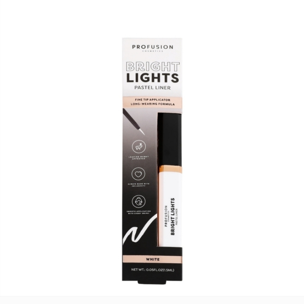 5 x Profusion Cosmetics Bright Lights Liquid Pastel Liquid Eyeliner White
